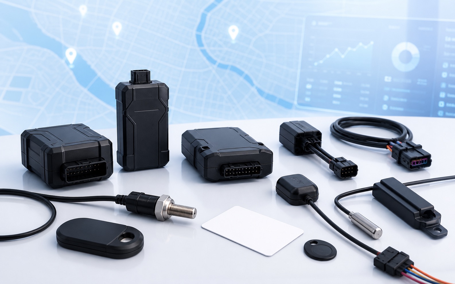 Professional telematics hardware and sensors